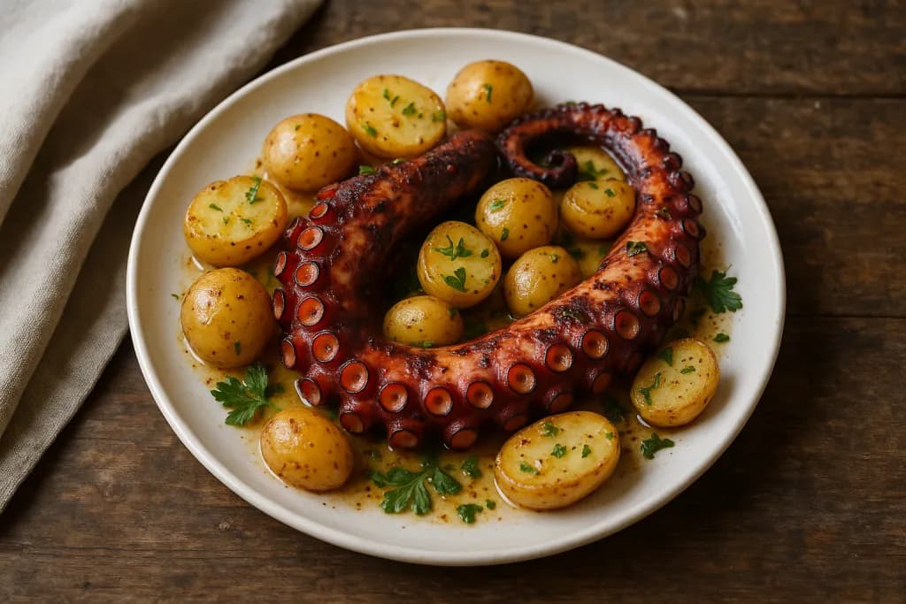 Hobotnica iz pećnice s krumpirom