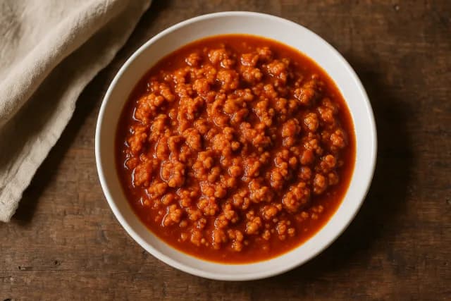 Mljevena puretina u umaku od rajčice