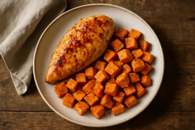 Pileći file s batatom iz pećnice