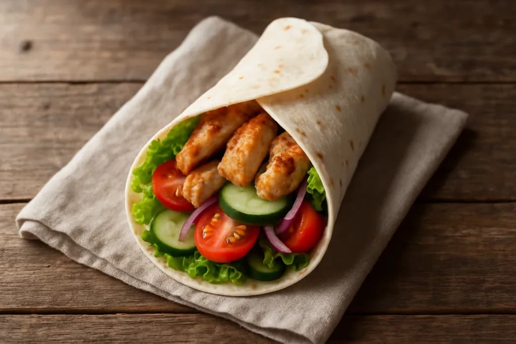 Pileći wrap s povrćem