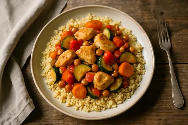 Piletina s povrćem i kuskusom