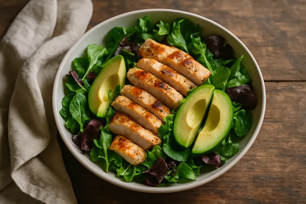 Salata s piletinom i avokadom