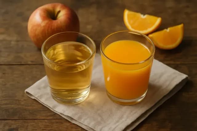 Hladnoprešani sok od jabuke i naranče