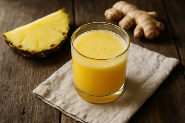 Hladnoprešani sok od ananasa i đumbira