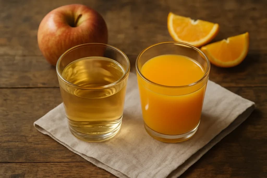 Hladnoprešani sok od jabuke i naranče