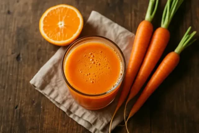 Hladnoprešani sok od naranče i mrkve