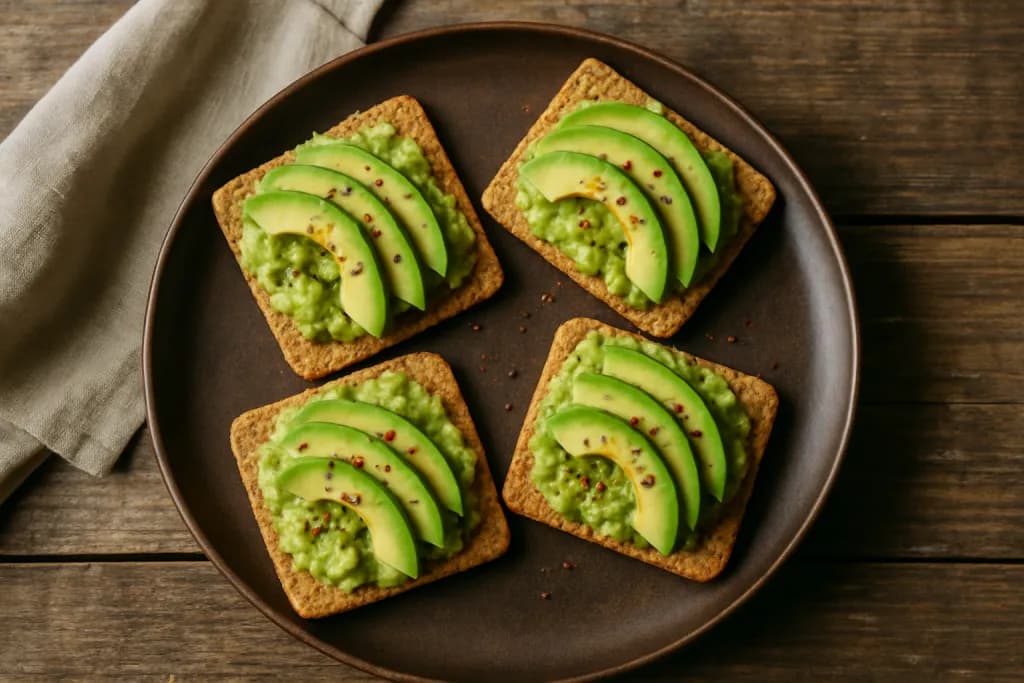 Tostadas s grahom i avokadom